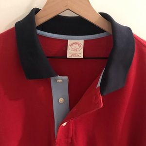 Brooks Brother Long Sleeve Polo Contrast Collar